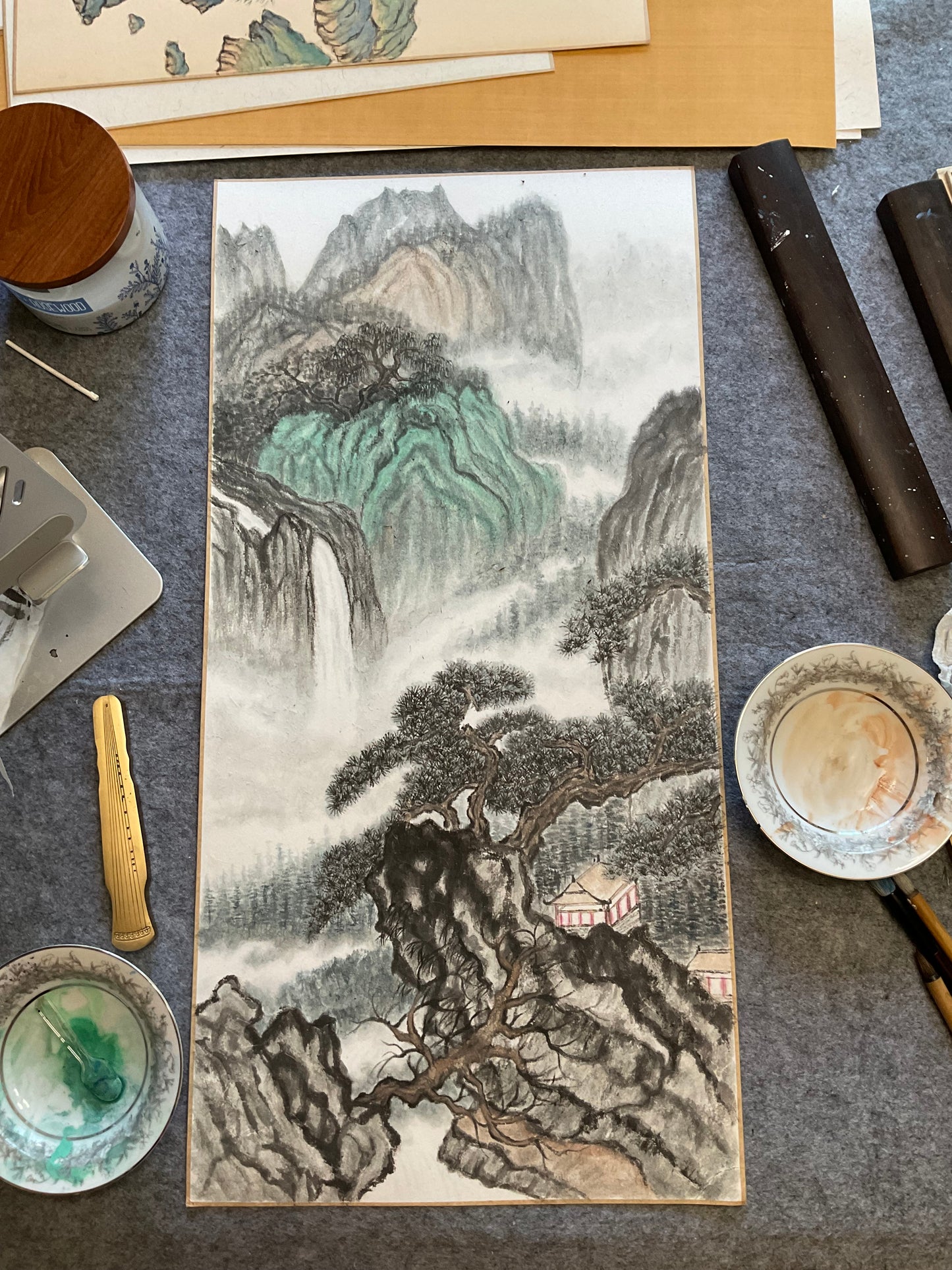 Misty mountains