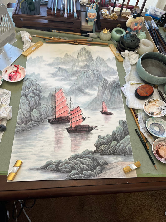 Sails in Mist