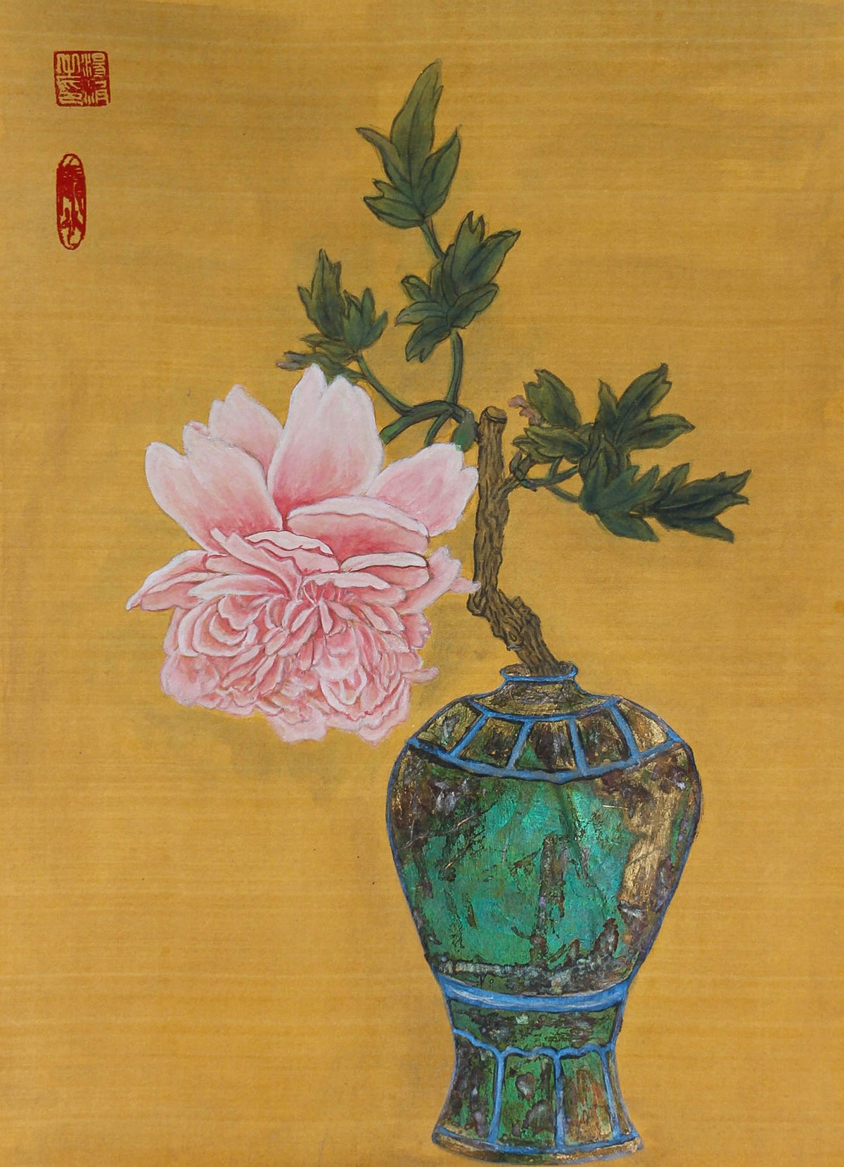 Peony in vase